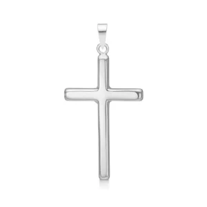 Sølv kors,30mm.,blank,dåb,konfirmation,gaver