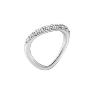 Georg Jensen Offspring ring i sølv - Pavé 0.29 ct.