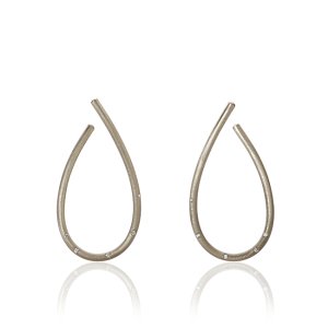 Dulong Fine Jewelry Kharisma Øreringe - Hvidguld - Large 0,08 ct