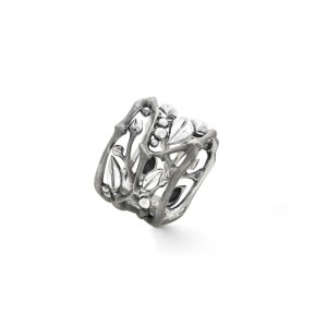 OLE LYNGGAARD COPENHAGEN Silver Collection Forest ring str. 54 - sølv