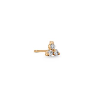Ro Copenhagen Fryd Petit Diamant ørestik 1 stk. - 18kt Rødguld