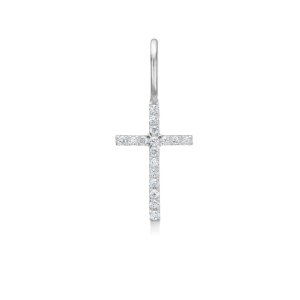 Ro Copenhagen Symbols Diamant Kors vedhæng - 18kt Hvidguld