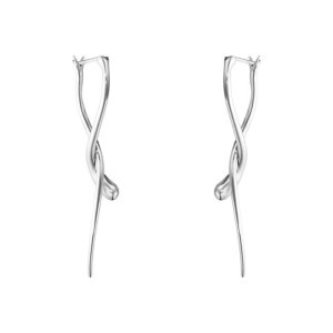 Georg Jensen Mercy Long øreringe - sølv