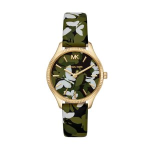 Michael Kors LEXINGTON - Dameur i doublé m. mønstret læderrem 36mm