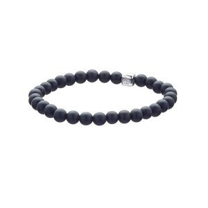 Alexander Lynggaard Black Onyx Matte armbånd - 6 mm