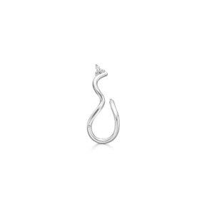Ro Copenhagen Fryd Wave Diamant ørering - 18kt Hvidguld (Højre)