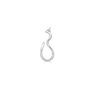 Ro Copenhagen Fryd Wave Diamant ørering - 18kt Hvidguld (Venstre)