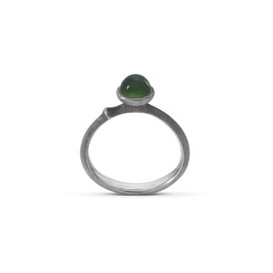 OLE LYNGGAARD CPH Silver Collection Lotus ring str. 54 - sølv - serpentine - modelstørrelse 0