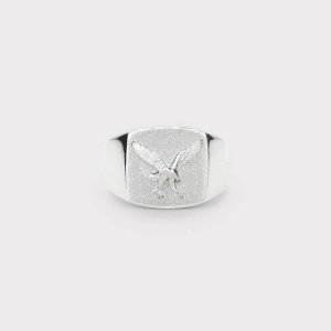 IX STUDIOS Eagle Signet ring - sølv