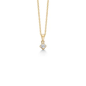 Mads Z Crown vedhæng - guld - 0,09 ct