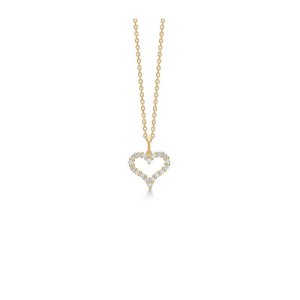 Mads Z Tender Heart vedhæng - guld - 0,36 ct