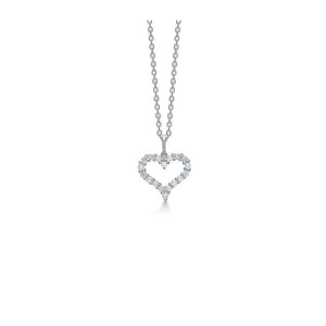 Mads Z Tender Heart vedhæng - hvidguld - 0,36 ct