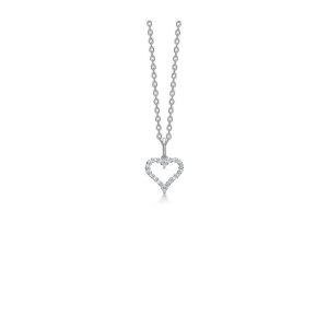 Mads Z Tender Heart vedhæng - hvidguld - 0,12 ct