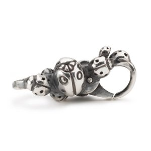 Trollbeads Mariehønelås - sølv