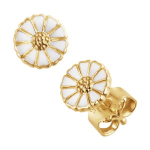 Georg Jensen Daisy Marguerit Petite ørestikker - Forgyldt Sølv
