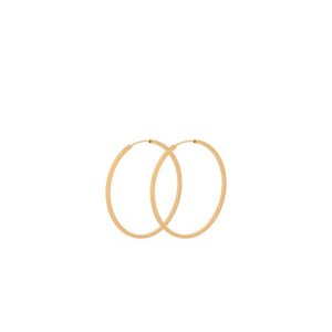 Pernille Corydon Small Orbit Hoops creoler - forgyldt sølv