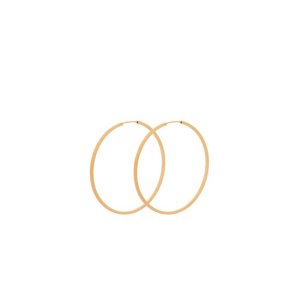 Pernille Corydon Orbit Hoops creoler - forgyldt sølv
