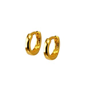 Aqua Dulce Maude Hoops creoler - forgyldt sølv