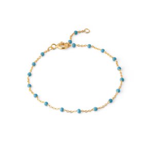 Enamel Lola armbånd - forgyldt sølv