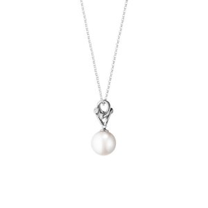 Georg Jensen Magic halskæde - Hvidguld - Ferskvandskulturperler + Dia 0,04 ct.