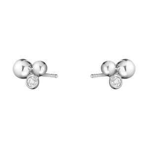 Georg Jensen Moonlight Grapes ørestikker - Sølv - 0,07 ct.