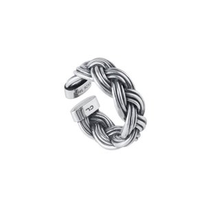 OLE LYNGGAARD COPENHAGEN Michel Braided ring str. 61 - sølv