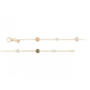 OLE LYNGGAARD COPENHAGEN Shooting Star armbånd 18cm - 18 kt rødguld - 0,10 CT TW VS