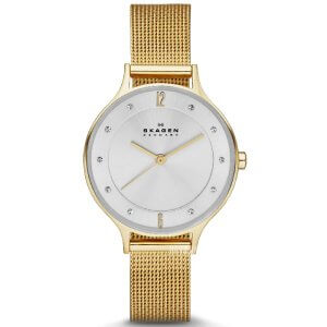 Skagen ANITA LILLE - Dameur i doublé m. meshlænke 30mm