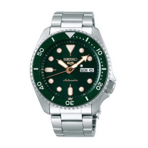 SEIKO 5 SPORT – Herreur Automatic i stål m. grøn skive 41mm