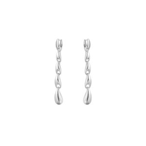 Georg Jensen Reflect øreringe - sølv - 6 cm