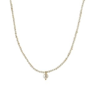 Stine A HEAVENLY PEARL DREAM NECKLACE GOLD - CLASSY halskæde - forgyldt sølv