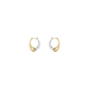 Georg Jensen Reflect Large creoler - Sølv & Guld