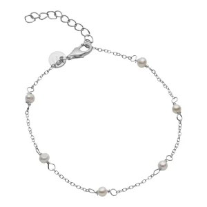 Aqua Dulce Pearly armbånd - sølv