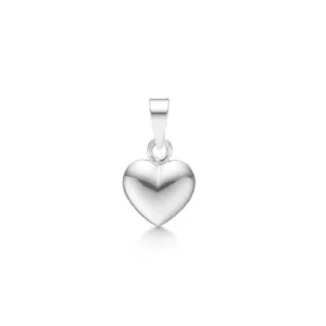 Sølv hjerte, vedhæng,10mm. smykker, dåbs gaver