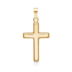 Guld kors,stav kors, guld,8kt,20mm,dåb,konfirmation,smykker