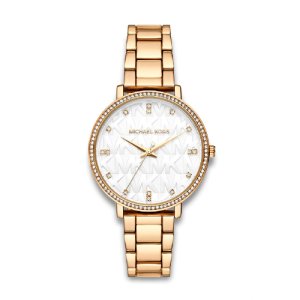 Michael Kors PYPER – Dameur i doublé m. hvid skive 38mm