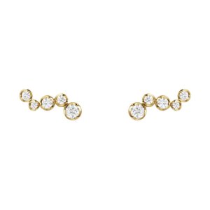 Georg Jensen Signature Diamonds ørestikkere - guld