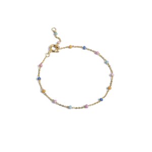 Enamel Lola Tivoli armbånd - forgyldt sølv