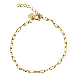 Aqua Dulce Linky armbånd - forgyldt sølv