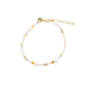 Aqua Dulce Pretty Pastel armbånd - forgyldt sølv