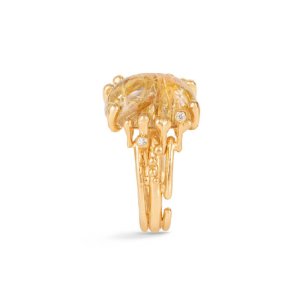OLE LYNGGAARD COPENHAGEN BoHo ring str. 54 - 18kt Rødguld - Rutilkvarts