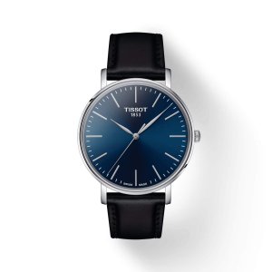 Tissot EVERYTIME - Herreur m. læderrem/blå skive 40mm