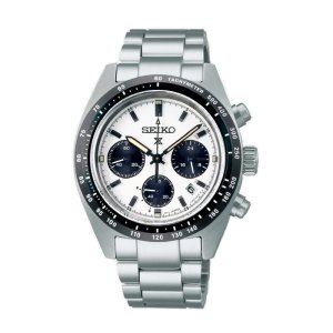 SEIKO PROSPEX SPEEDTIMER – Solar Herreur m. Chronograph stål/hvid skive 39mm