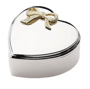 Nordahl Andersen forkromet Hjerte smykkeskrin - 8x8 cm