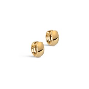Enamel Classic Wide Hoops creoler - forgyldt sølv