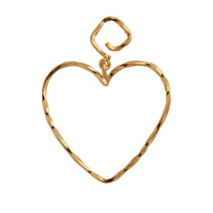 Stine A Funky Heart ørering - forgyldt sølv