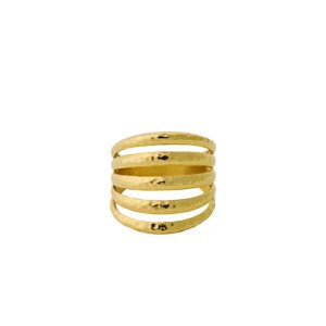Pernille Corydon Poetry ring - forgyldt sølv
