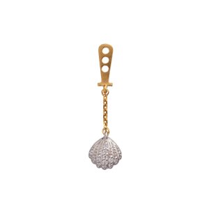 Stine A Tres Petit Vintage Shell Behind Ear Pendant - forgyldt sølv