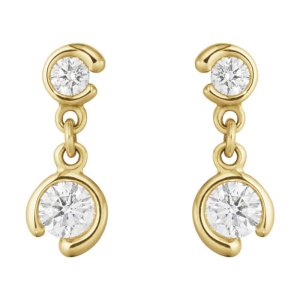 Georg Jensen Mercy Double øreringe - Guld - 0,40 ct.