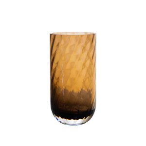 Specktrum Meadow Swirl Cylinder Vase - Lille - Gylden